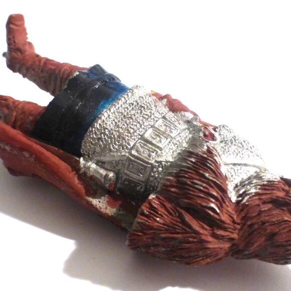 HEAVY 4" LEAD FIGURE Lead Figurine Dungeon & Dragons Knight Warrior Wizard - Picture 7 of 13